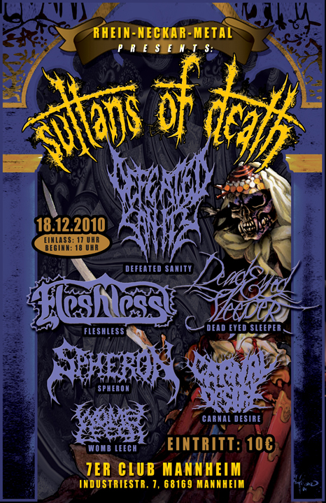 SULTANS OF DEATH: am 18. Dezember in Mannheim