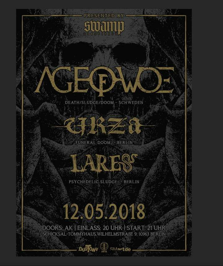 AGE OF WOE, URZA, LARES am 12.05.18 in Berlin, Tommy-Weisbecker-Haus