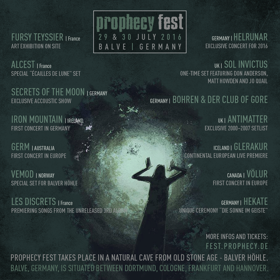 Vorbericht: Prophecy Fest (28.07.-30.07.2016)