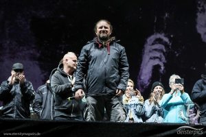 Buddy & Rock Harz Crew auf der Bühne RockHarz Open Air 2019